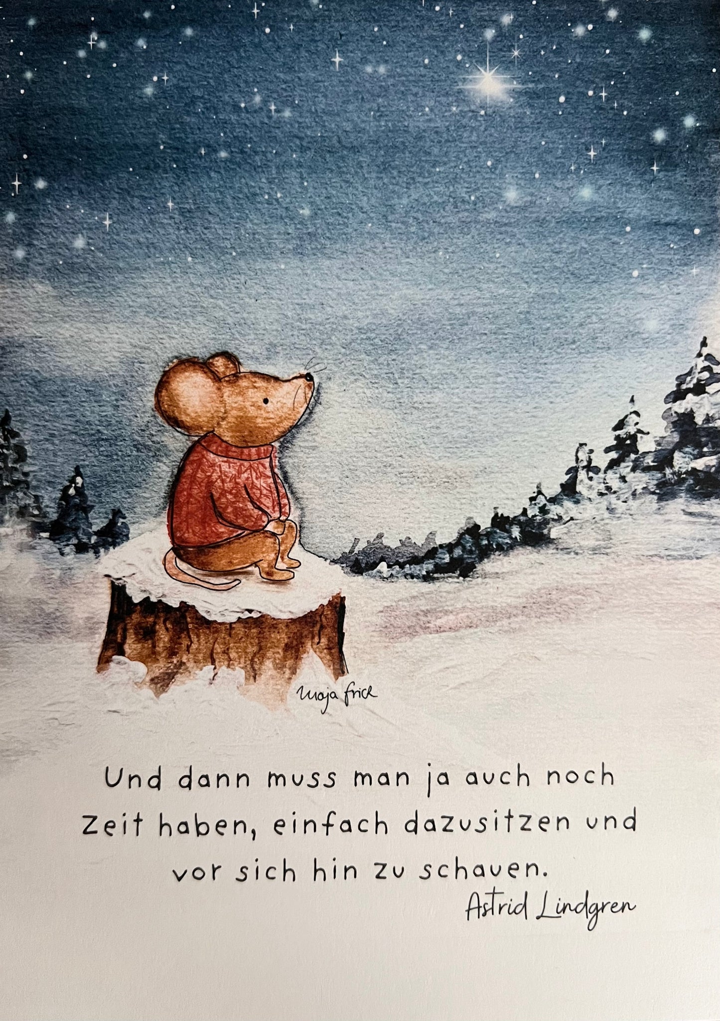 Postkarte "Winterruhe"