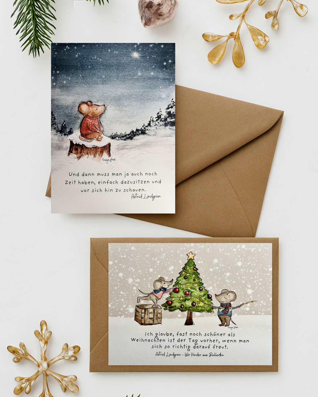 Postkartenbündel "Vorfreude & Winterruhe"